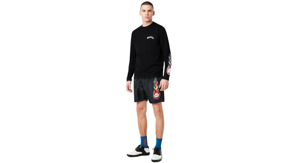 Oakley Tnp Lighting Bolt Long Sleeve T-Shirt - Mens, Blackout, Medium, 457976-02E-M
