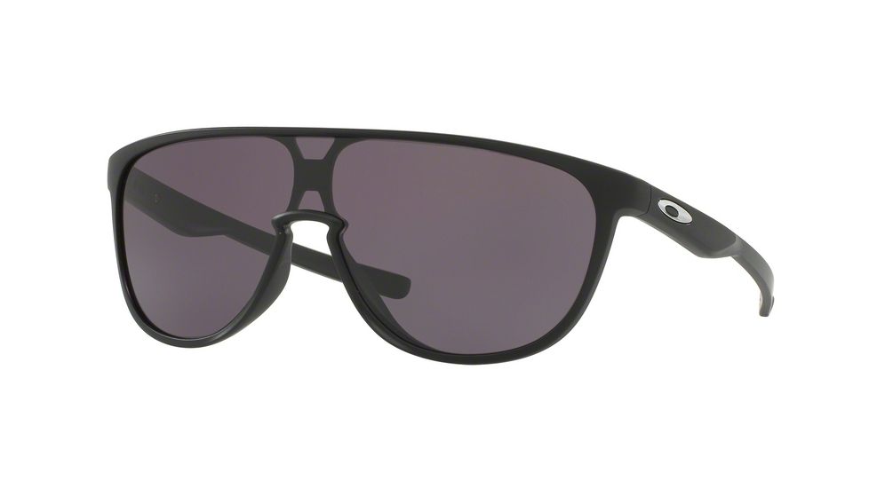 Oakley TRILLBE OO9318 Sunglasses 931805-34 - Matte Black Frame, Warm Grey Lenses