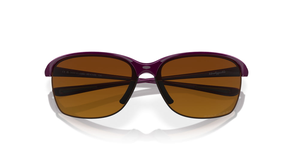 Oakley Unstoppable OO9191 Sunglasses 919103-65 - Raspberry Spritzer Frame, Brown Gradient Polarized Lenses