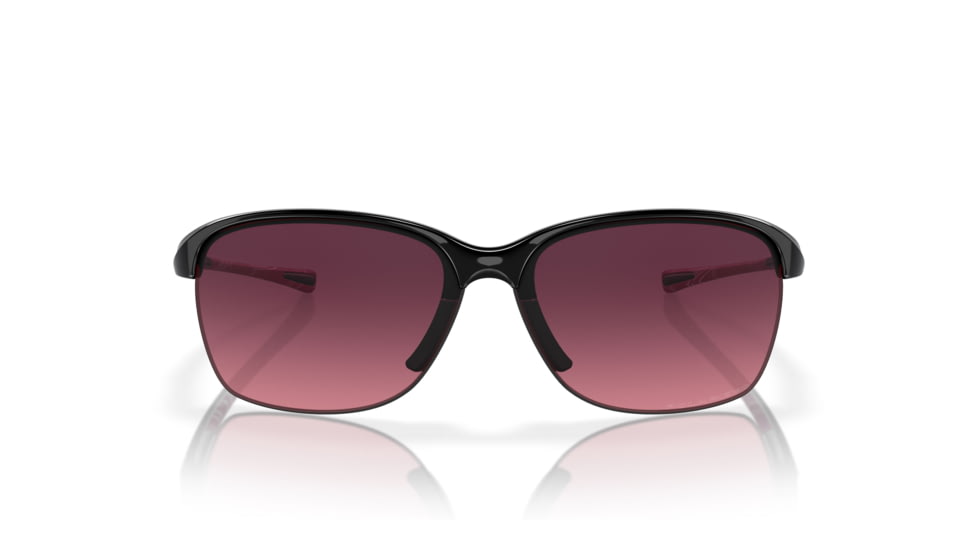 Oakley Unstoppable OO9191 Sunglasses 919110-65 - Polished Black Frame, Rose Gradient Polarized Lenses