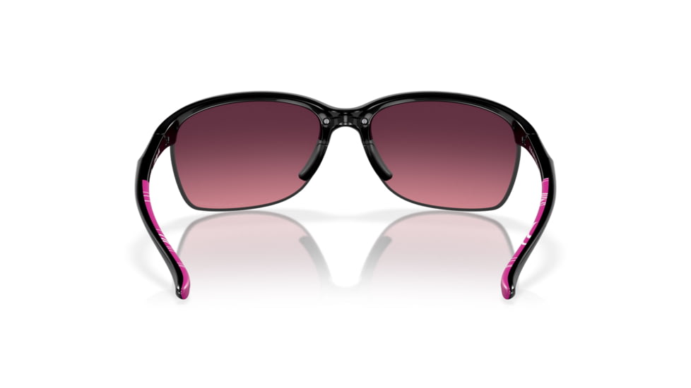 Oakley Unstoppable OO9191 Sunglasses 919110-65 - Polished Black Frame, Rose Gradient Polarized Lenses