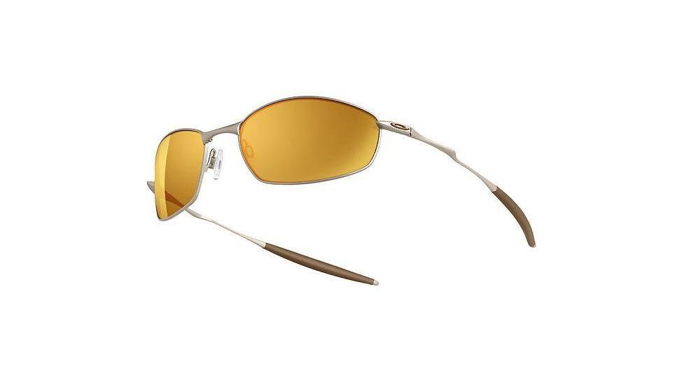 Oakley Whisker Platinum Frame w/ Gold Iridium Lenses Sunglasses 05-717