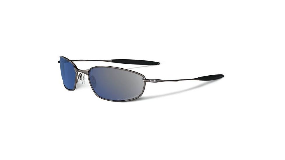 Oakley Whisker Sunglasses, Ice Iridium Polarized Lens, Pewter Frame 26-234