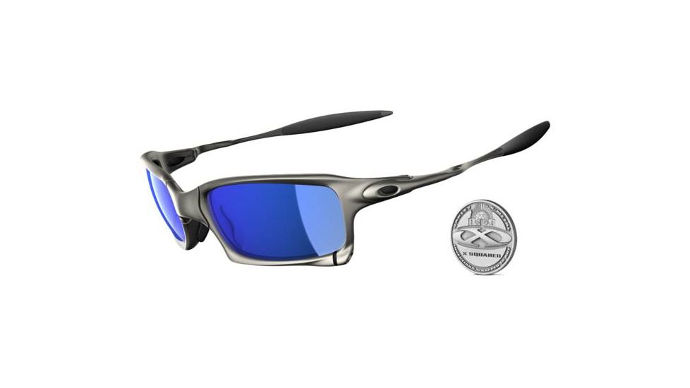Oakley X-Squared Plasma Frame w/ Ice Iridium Lenses Men's Sunglasses OO6011-02