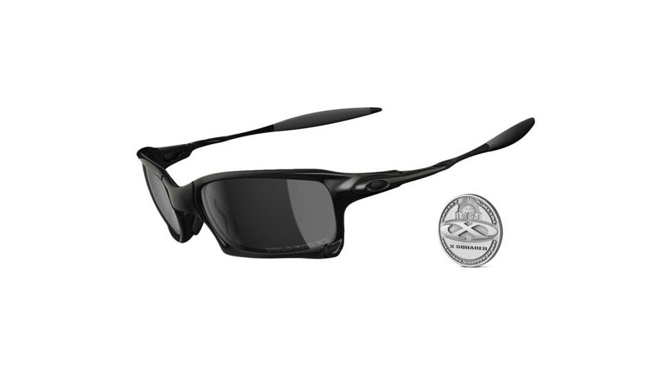 Oakley X-Squared Polished Carbon Frame w/ Black IridiumptPolarized Lenses Men's Sunglasses OO6011-06