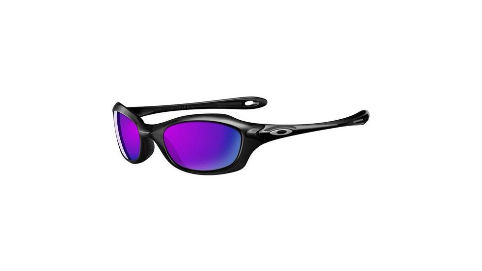 Oakley XS Fives Black Frame w/ Blue Iridium Lenses Men's Sunglasses 03-450