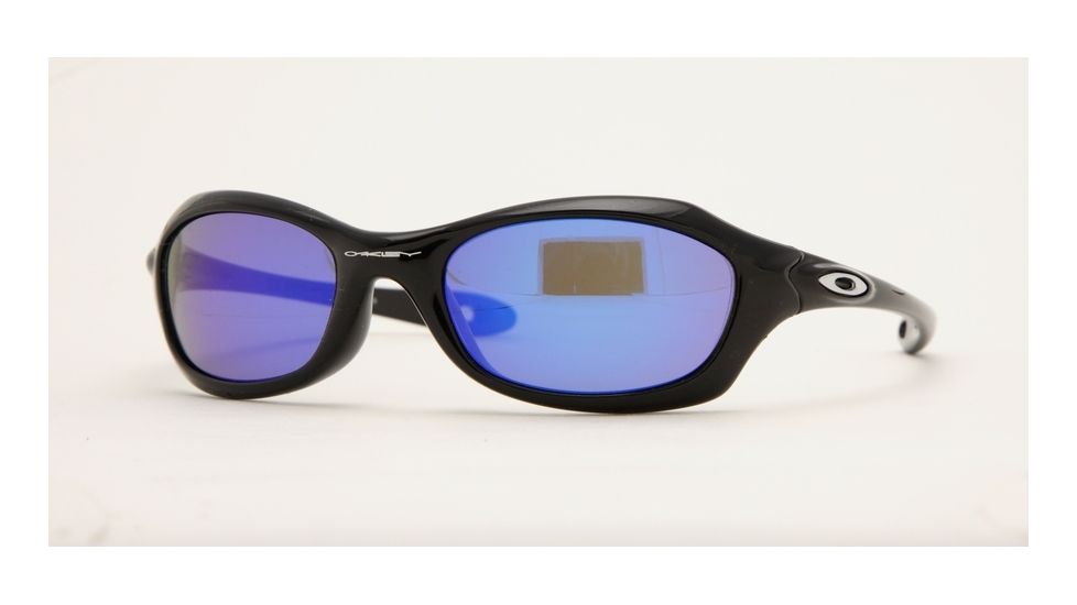 Oakley XS FIVES OO9041 Sunglasses 03-450-50 - Black Frame, Blue Iridium Lenses