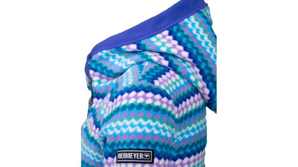 Obermeyer Aiya Fleece Pullover - Girls, Be Cool Geo, Medium, 57029-BE COOL GEO-M