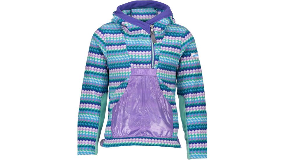 Obermeyer Aiya Fleece Pullover - Girls, Be Cool Geo, Medium, 57029-BE COOL GEO-M