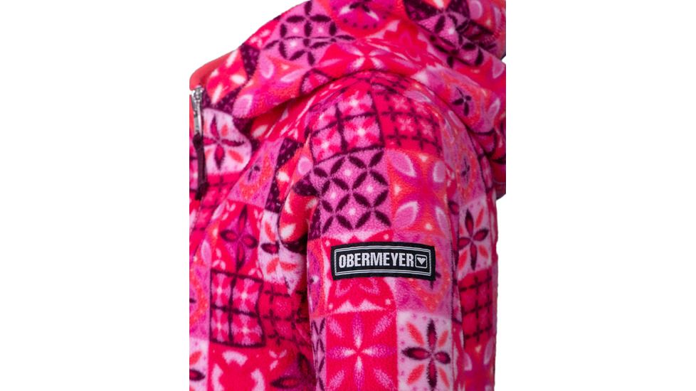 Obermeyer Aiya Fleece Pullover - Girls, Blushing Talave, Extra Small, 57029-BLUSHING TALAVE-XS
