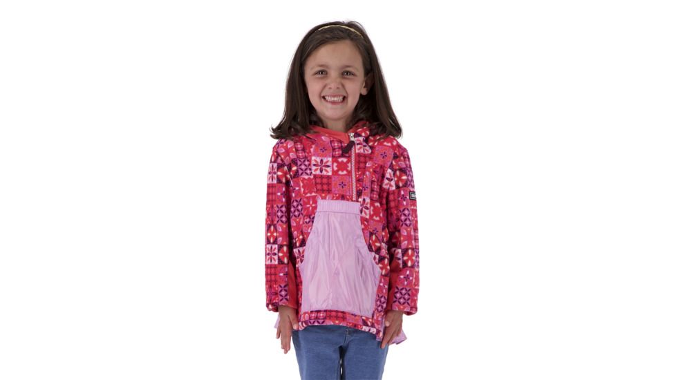 Obermeyer Aiya Fleece Pullover - Girls, Blushing Talave, Extra Small, 57029-BLUSHING TALAVE-XS