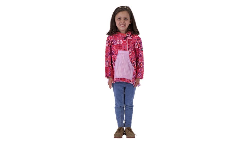 Obermeyer Aiya Fleece Pullover - Girls, Blushing Talave, Extra Small, 57029-BLUSHING TALAVE-XS