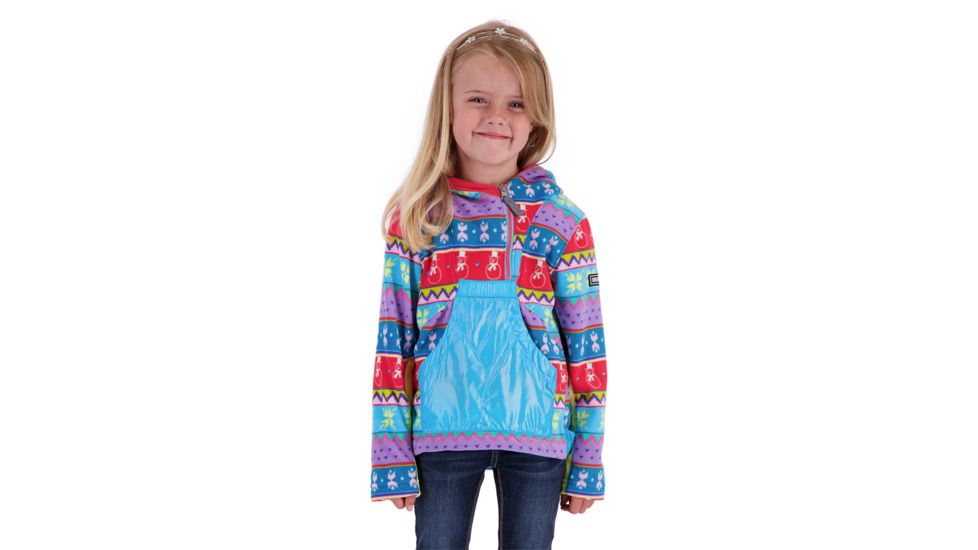 Obermeyer Aiya Fleece Pullover - Girls, County Fair Isl, Small, 57029-COUNTY FAIR ISL-S