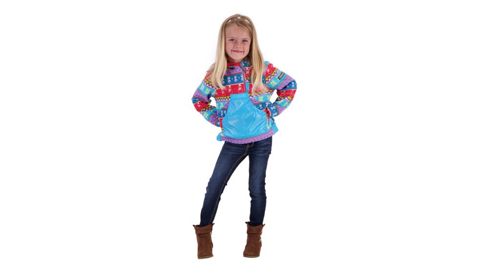 Obermeyer Aiya Fleece Pullover - Girls, County Fair Isl, Small, 57029-COUNTY FAIR ISL-S
