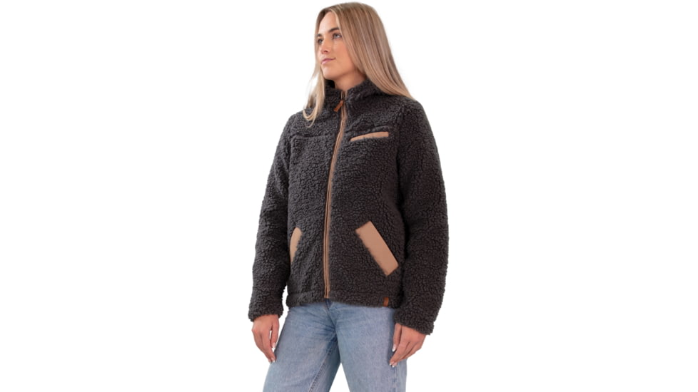 Obermeyer Amelia Sherpa Jacket - Women's, Extra Large, Coal, 17064-20004-XL