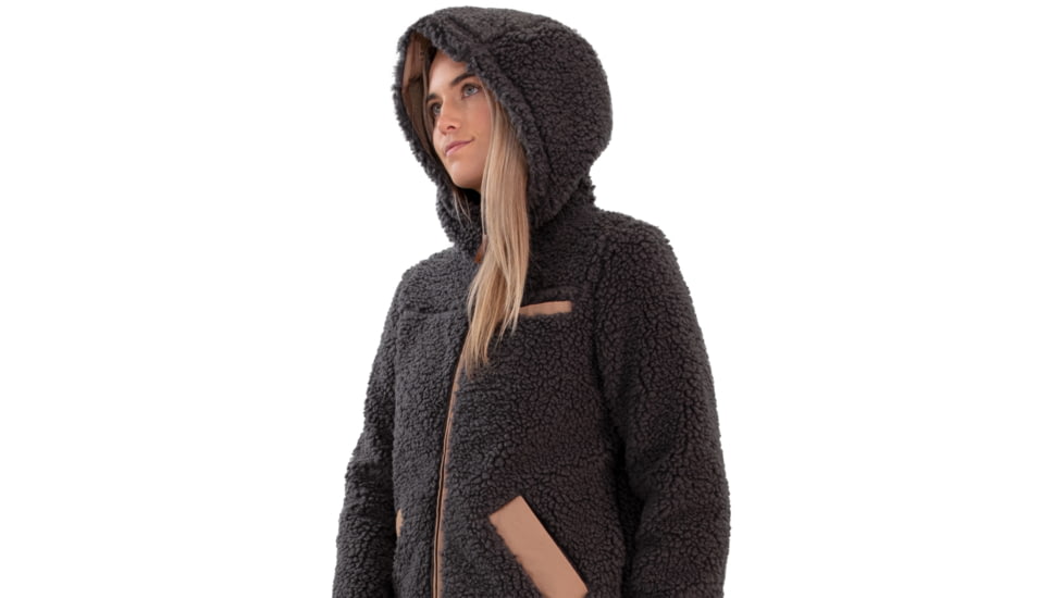 Obermeyer Amelia Sherpa Jacket - Women's, Extra Large, Coal, 17064-20004-XL