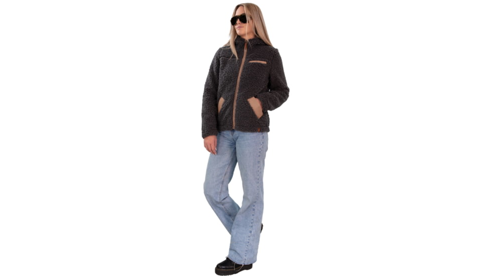 Obermeyer Amelia Sherpa Jacket - Women's, Extra Large, Coal, 17064-20004-XL