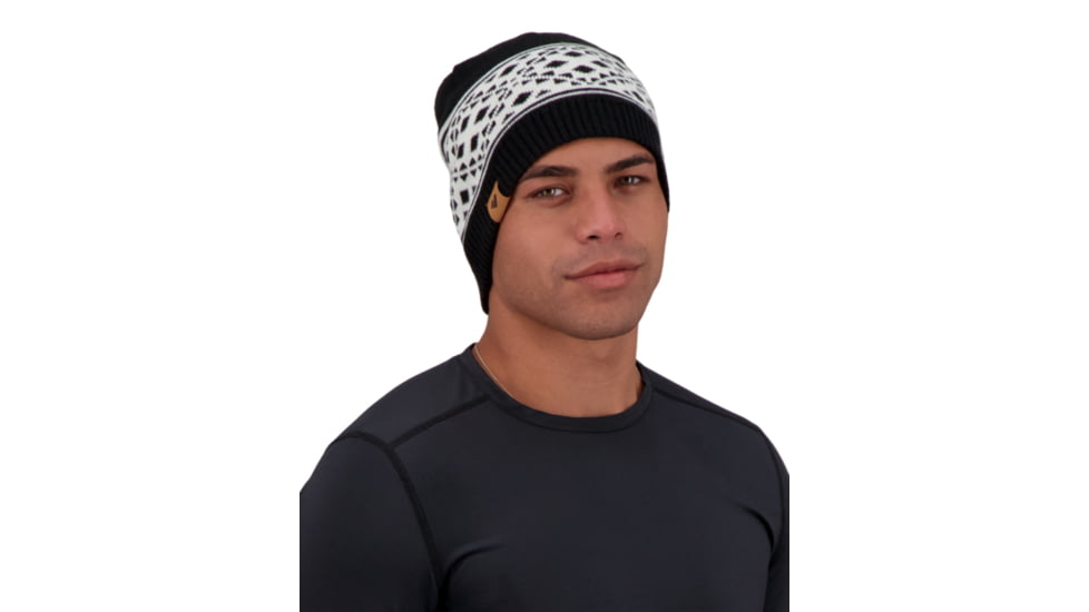 Obermeyer Anchorage Beanie - Mens, Black, One Size, 28041-16009-ONE SIZE