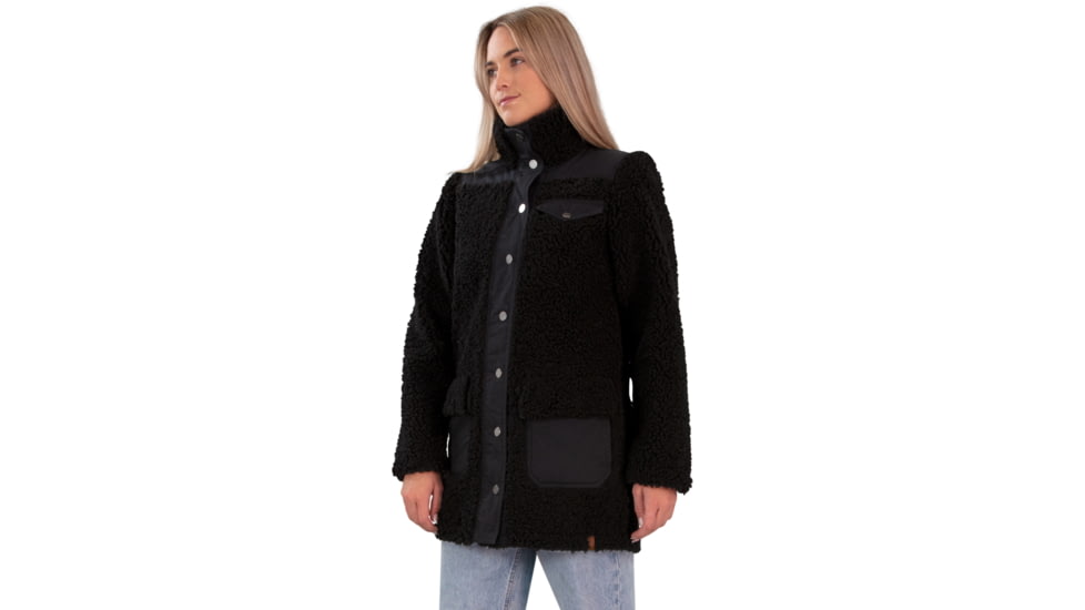 Obermeyer Andie Sherpa Jacket - Women's, Extra Small, Black, 17068-16009-XS