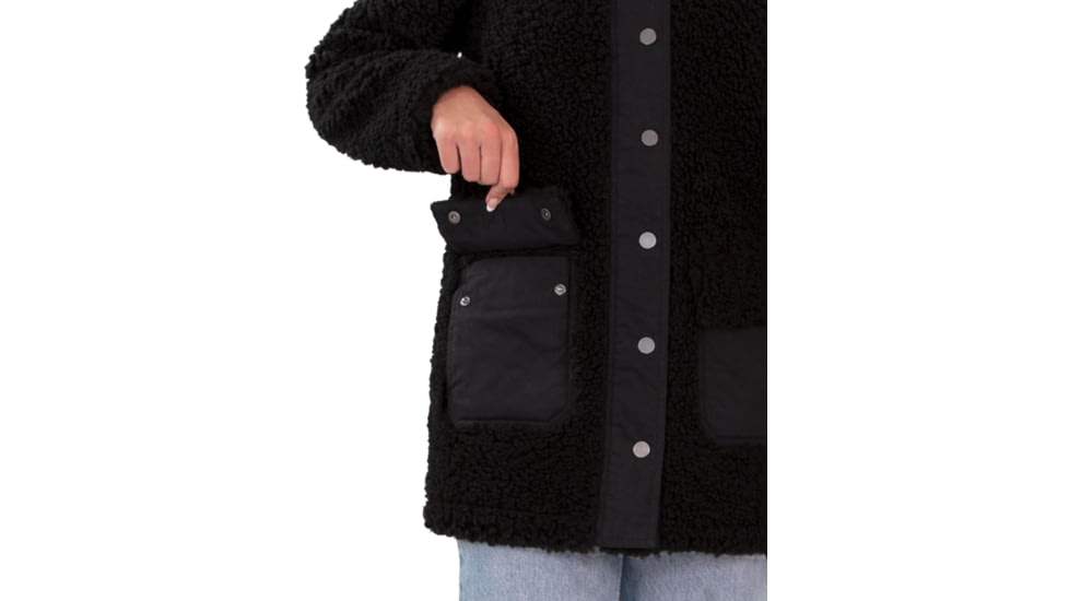 Obermeyer Andie Sherpa Jacket - Women's, Extra Small, Black, 17068-16009-XS