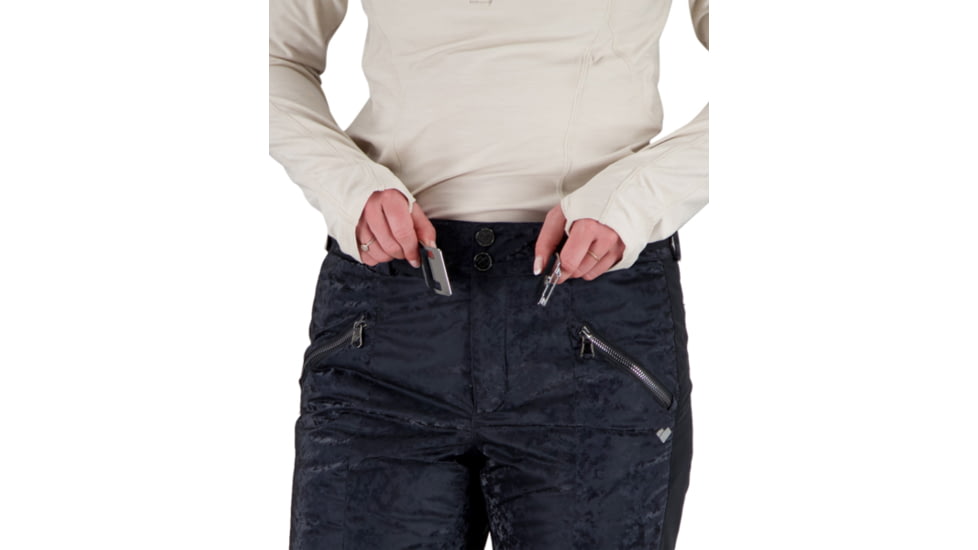 Obermeyer Athena Pant - Womens, Black Frost, 6 Short, 15078-21024-6S