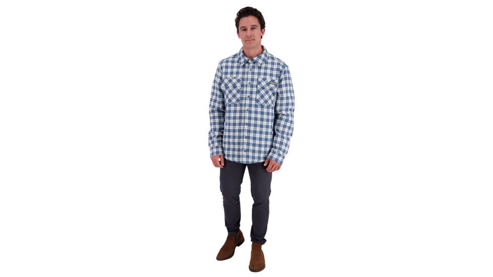 Obermeyer Avery Flannel Jacket - Mens, Icy Mey Plaid, Large, 24046-ICY MEY PLAID-L