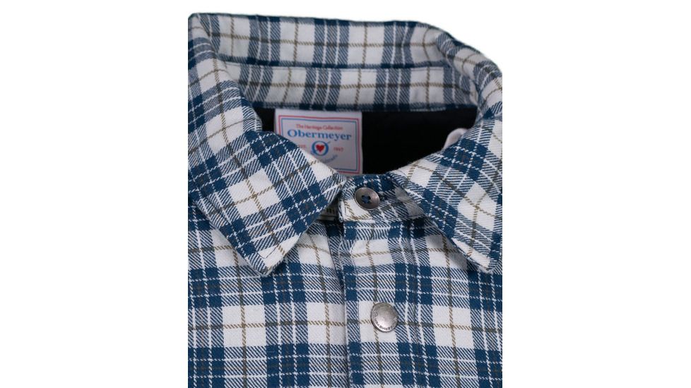 Obermeyer Avery Flannel Jacket - Mens, Icy Mey Plaid, Large, 24046-ICY MEY PLAID-L