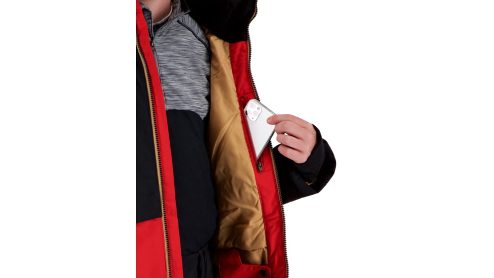 Obermeyer Axel Jacket - Boys, Brakelight, Extra Large, 41074-19042-XL