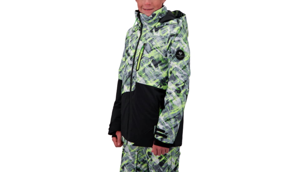 Obermeyer Axel Jacket - Boys, Carbon Camo, Extra Large, 41074-21184-XL