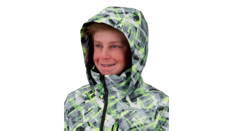 Obermeyer Axel Jacket - Boys, Carbon Camo, Extra Large, 41074-21184-XL