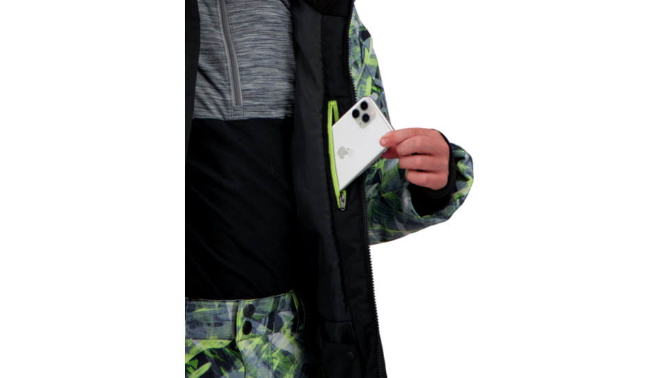 Obermeyer Axel Jacket - Boys, Carbon Camo, Extra Large, 41074-21184-XL