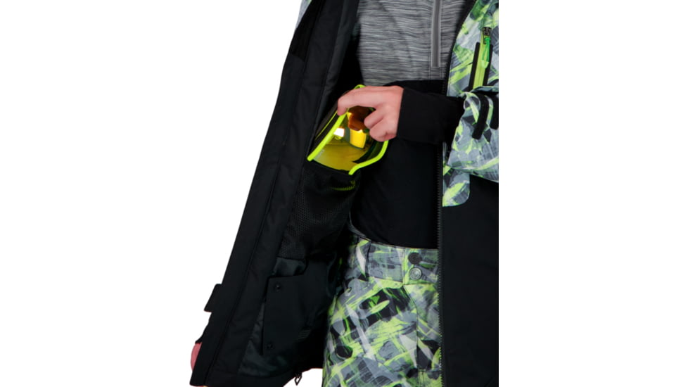 Obermeyer Axel Jacket - Boys, Carbon Camo, Extra Large, 41074-21184-XL