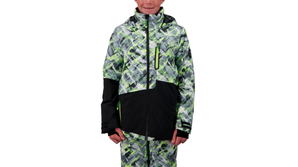 Obermeyer Axel Jacket - Boys, Carbon Camo, Extra Large, 41074-21184-XL