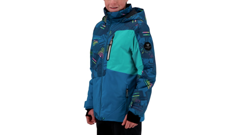 Obermeyer Axel Jacket - Boys, Radio Waves, Large, 41074-21170-L