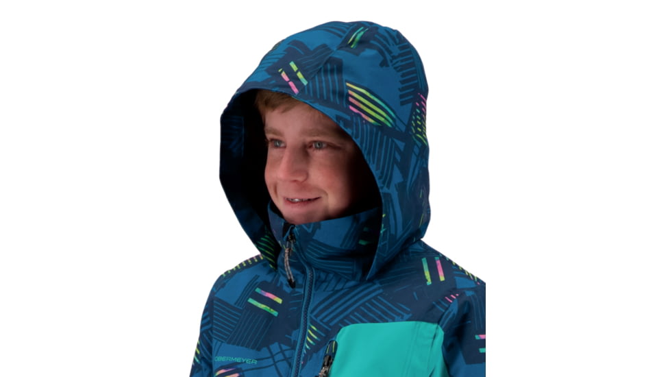 Obermeyer Axel Jacket - Boys, Radio Waves, Large, 41074-21170-L