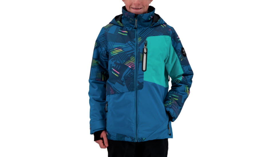 Obermeyer Axel Jacket - Boys, Radio Waves, Large, 41074-21170-L