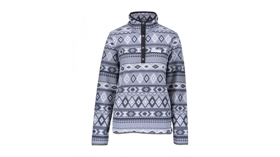 Obermeyer Boulder Fleece Jacket - Womens, Gunsmoke Print, Small, 17051-18117-S