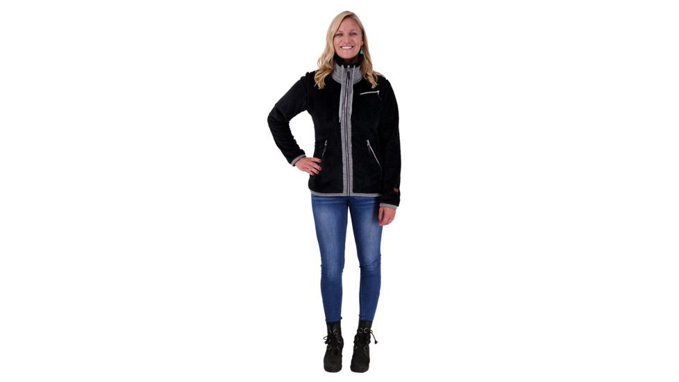 Obermeyer Britt Fleece Jacket - Womens, Black, Medium, 17044-BLACK-M