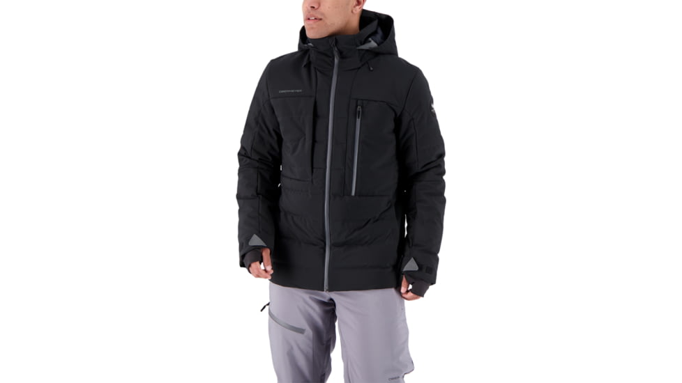Obermeyer Caldera Down Hybrid Jacket - Mens, Black, Small, 21014-16009-S