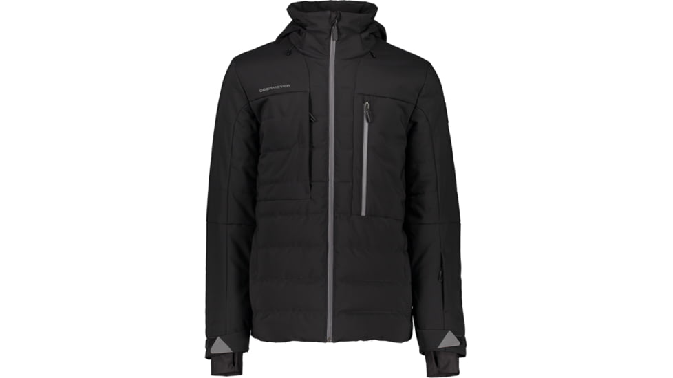 Obermeyer Caldera Down Hybrid Jacket - Mens, Black, Small, 21014-16009-S