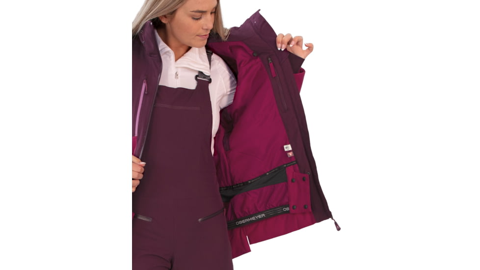 Obermeyer Cecilia Jacket - Womens, 12 US, Reign Check, 11161-22079-12