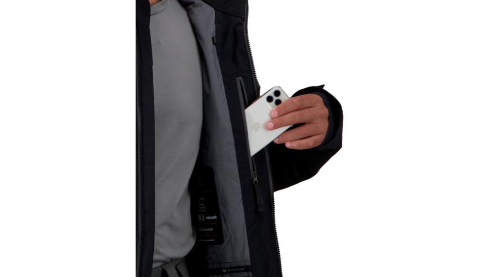 Obermeyer Charger Jacket - Men's, Small, Regular, Black, 21117-16009-S