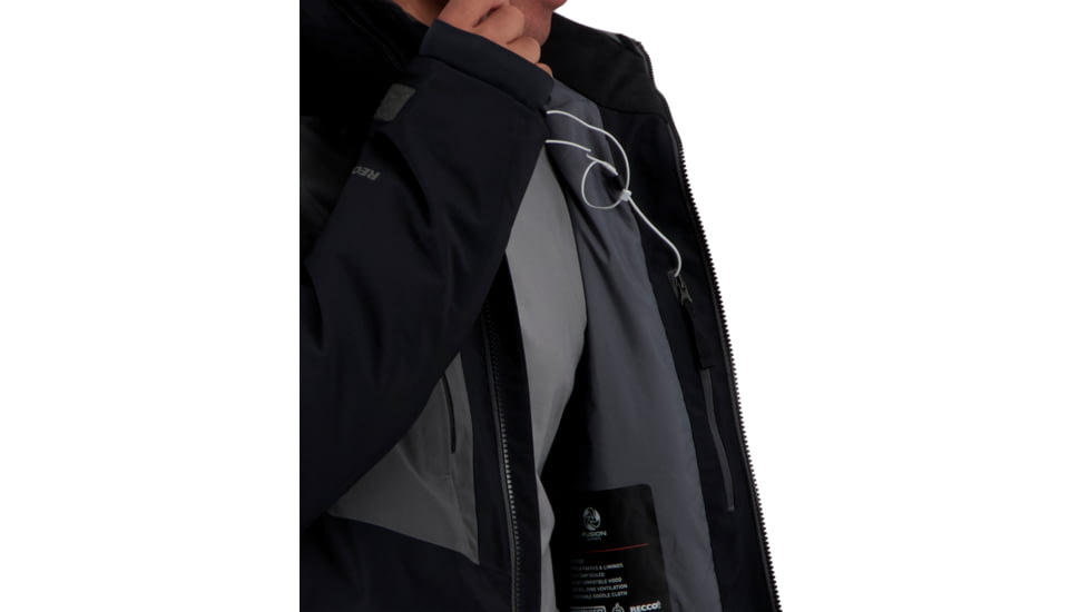 Obermeyer Charger Jacket - Men's, Small, Regular, Black, 21117-16009-S