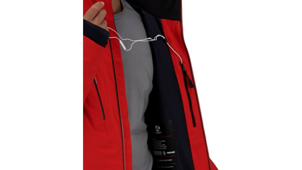 Obermeyer Charger Jacket - Men's, Medium, Tall, Brakelight, 21117-19042-MT