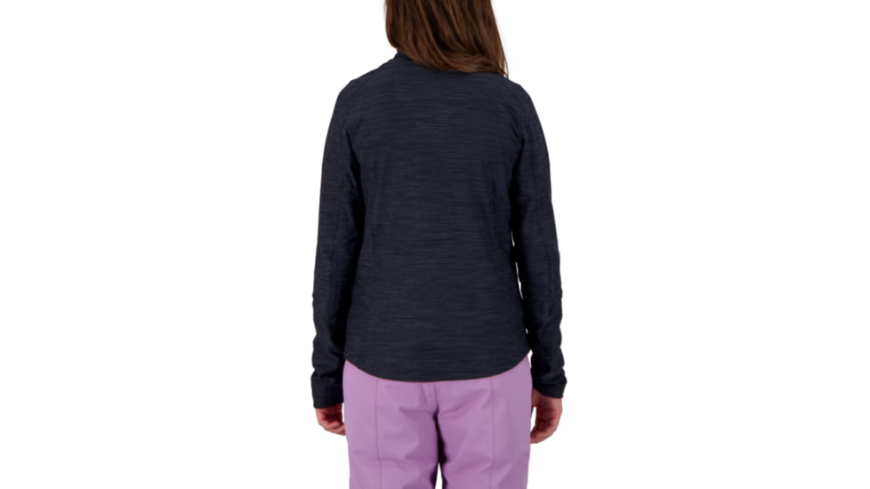 Obermeyer Clara 1/4 Zip Top - Girls, Black II, Large, 39010-21009-L