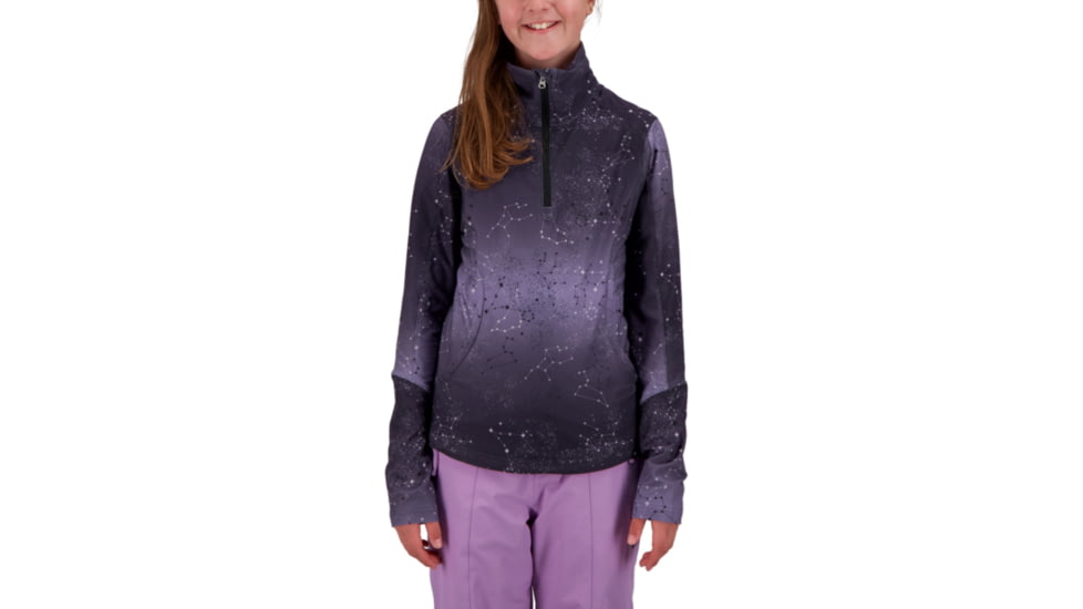 Obermeyer Clara 1/4 Zip Top - Girls, Stars Align, Medium, 39010-21177-M