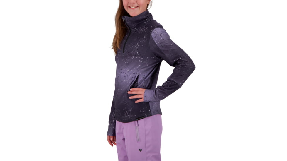 Obermeyer Clara 1/4 Zip Top - Girls, Stars Align, Medium, 39010-21177-M
