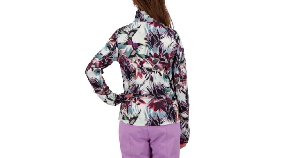 Obermeyer Clara 1/4 Zip Top - Girls, Sugar&amp;Spikes, Medium, 39010-21176-M