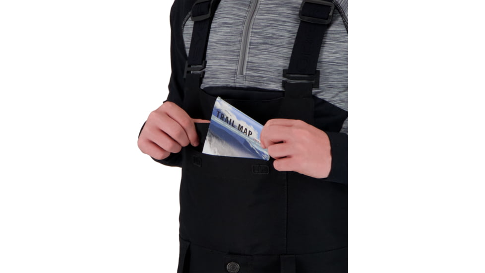 Obermeyer Connor Bib Pant - Boys, Black, Extra Large, 45017-16009-XL