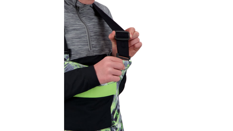 Obermeyer Connor Bib Pant - Boys, Carbon Camo, Extra Large, 45017-21184-XL